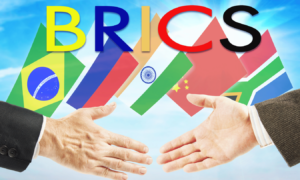 BRICS with all flags and handshake