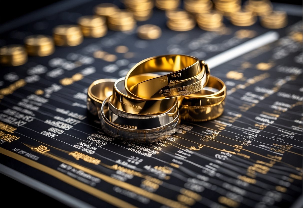 Gold Rings on a paper report