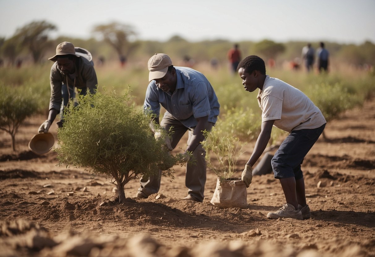 people planting trees in zimbabwe