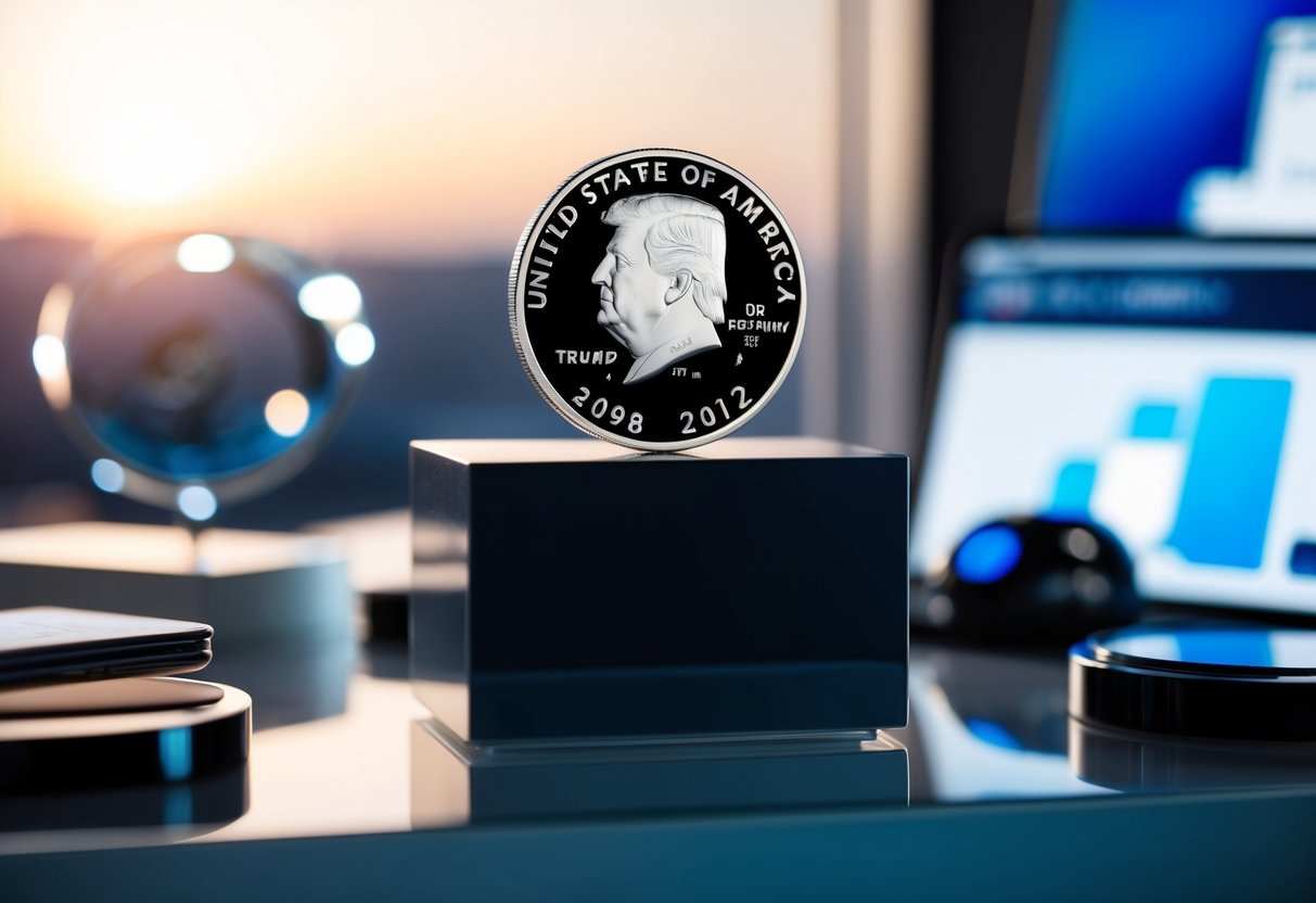 trump silver coin in office