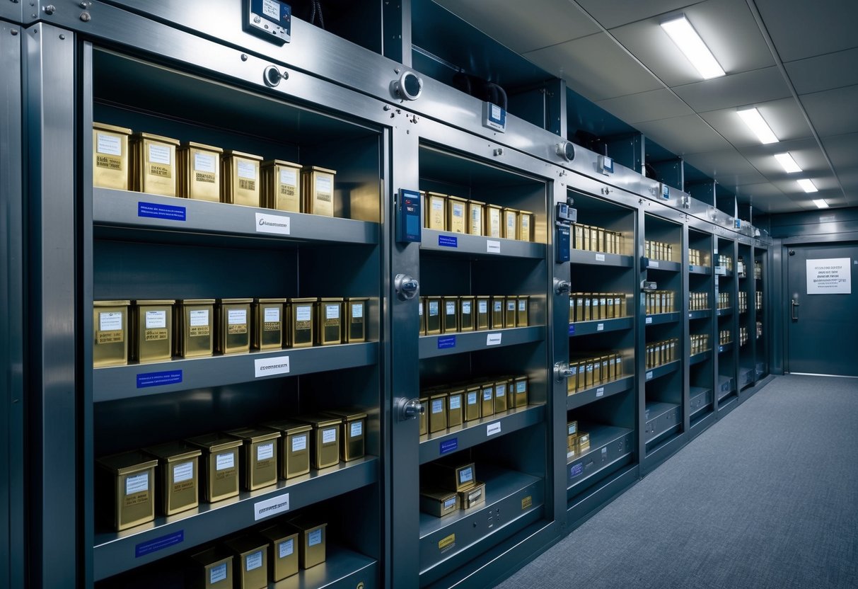 storage room for storing precious metals