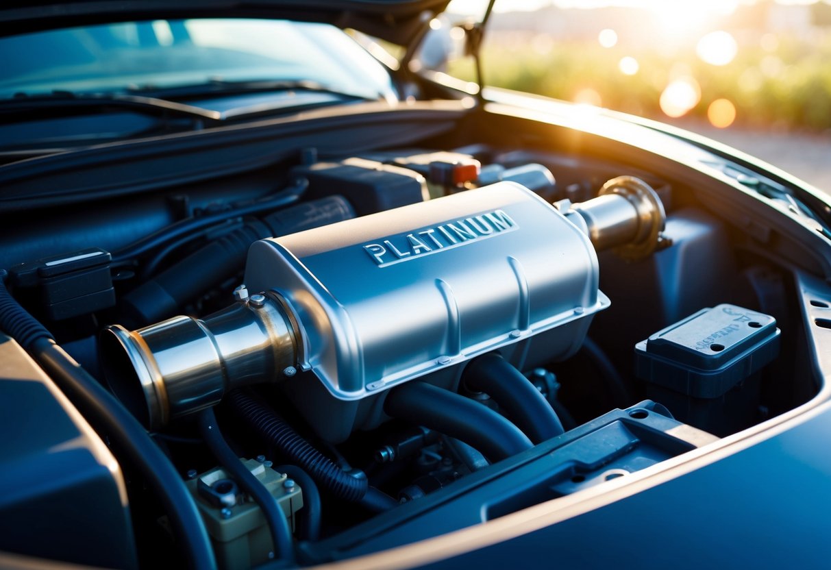 platinum in a car engine
