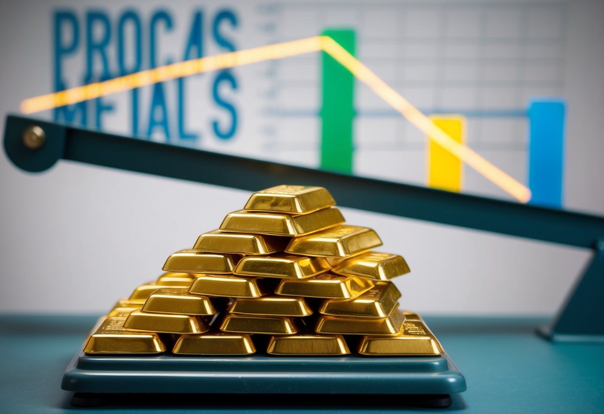 gold bars falling off scale