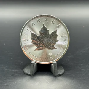 1 oz Silver Canadian Maple Front