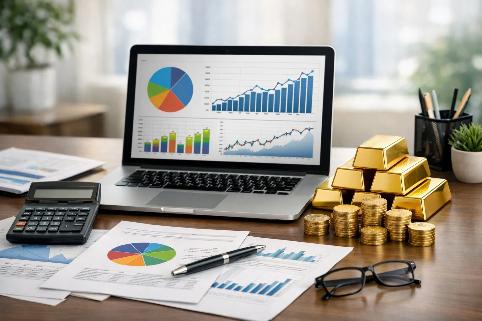 stocks on computer | Metals Edge stocks on computer