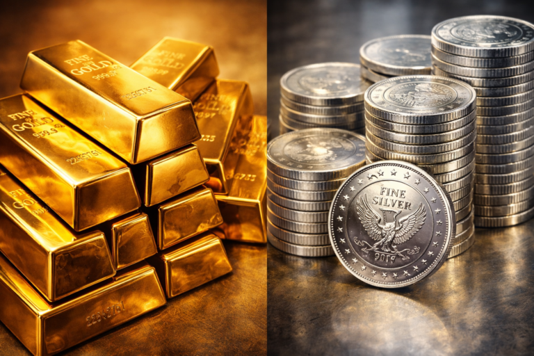 half gold half silver
