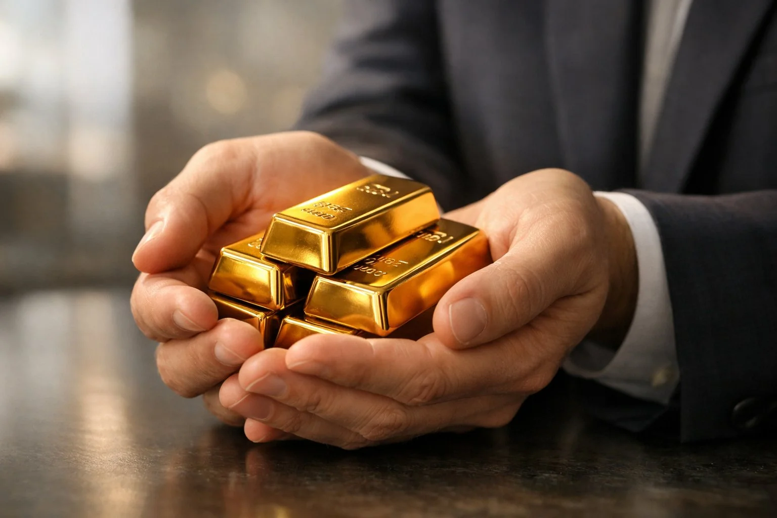 hands holding gold | Metals Edge hands holding gold
