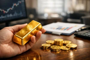 physical gold in hand | Metals Edge physical gold in hand