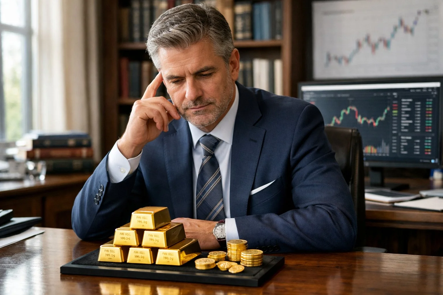 man stressed over financial advisors not explaining | Metals Edge man stressed over financial advisors not explaining