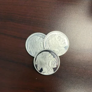 Three silver rounds