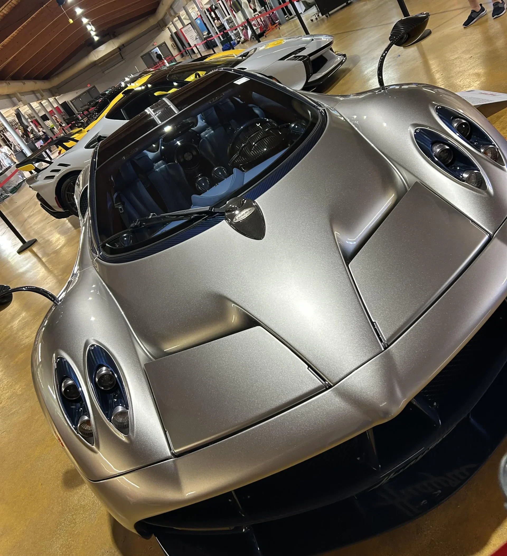 Silver sports car 